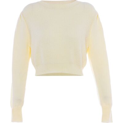 Mymo Zur Seite fahren Damen Wollweiß Cremefarben M/L Mymo Zur Seite fahren Damen Wollweiß Cremefarben M/L