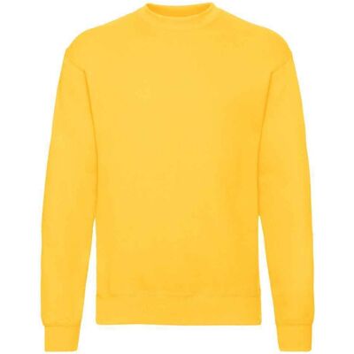 Fruit of the Loom Unisex Erwachsene Classic Drop Shoulder Sweatshirt (Sonnenblume gelb) Gelb 3XL Fruit of the Loom Unisex Erwachsene Classic Drop Shoulder Sweatshirt (Sonnenblume gelb) Gelb 3XL