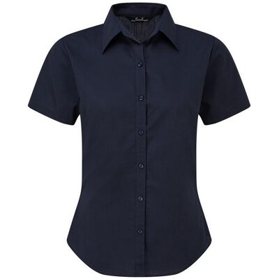 Premier Damen Kurzarm Popeline Bluse / Arbeitshemd (Marineblau) Marine EU 34 / UK 6 Premier Damen Kurzarm Popeline Bluse / Arbeitshemd (Marineblau) Marine EU 34 / UK 6