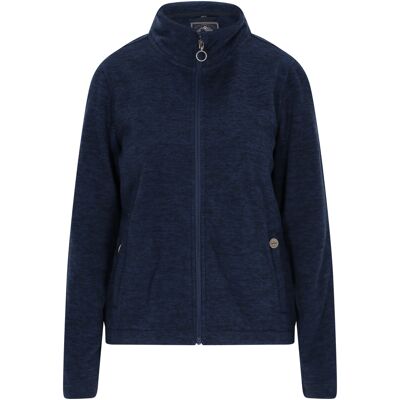 Dreimaster Fleecejacke Damen Marine Melange Marine M Dreimaster Fleecejacke Damen Marine Melange Marine M