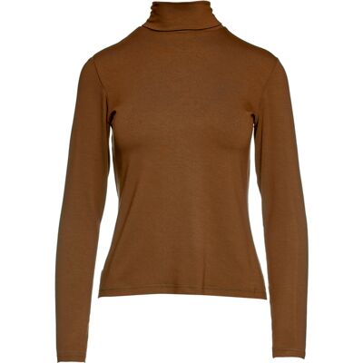 Conquista Biscuit Colour Langarm-Pullover mit Polokragen Braun EU 44 / UK 16 Conquista Biscuit Colour Langarm-Pullover mit Polokragen Braun EU 44 / UK 16