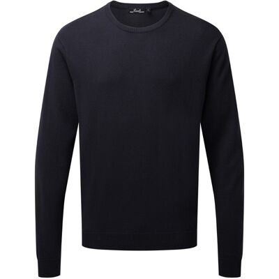 Premier Erwachsene Unisex-Pullover mit Rundhalsausschnitt aus reicher Baumwolle (Marine) Marine 2XS Premier Erwachsene Unisex-Pullover mit Rundhalsausschnitt aus reicher Baumwolle (Marine) Marine 2XS
