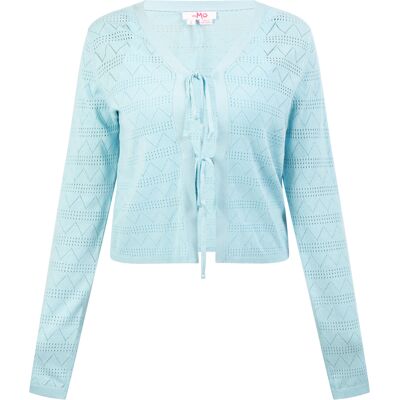 Mymo Strickjacke Damen hellblau Hellblau S Mymo Strickjacke Damen hellblau Hellblau S