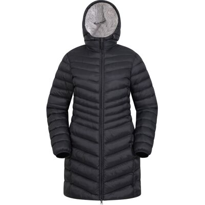 Mountain Warehouse Damen/Damen Florence Kunstfell gefüttert gepolsterte Jacke (Schwarz) Schwarz EU 40 / UK 12 Mountain Warehouse Damen/Damen Florence Kunstfell gefüttert gepolsterte Jacke (Schwarz) Schwarz EU 40 / UK 12