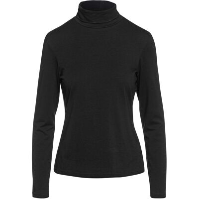 Conquista Langärmeliger Pullover mit Polokragen schwarz Schwarz EU 48 / UK 20 Conquista Langärmeliger Pullover mit Polokragen schwarz Schwarz EU 48 / UK 20