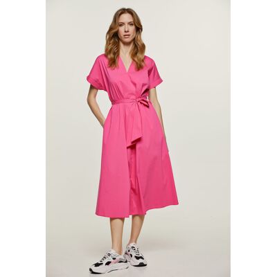Conquista Fuchsia A Line Midikleid mit Gürtel Fuchsie L Conquista Fuchsia A Line Midikleid mit Gürtel Fuchsie L