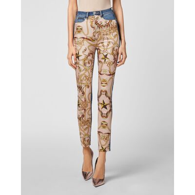 Philipp Plein Jeggings New Baroque Blau 27 (Größe) Philipp Plein Jeggings New Baroque Blau 27 (Größe)