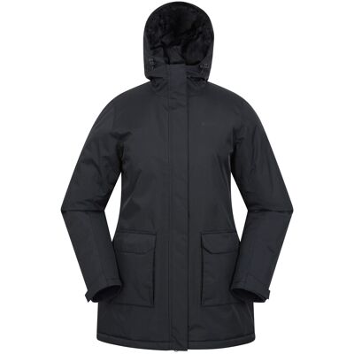 Mountain Warehouse - "Ranger" Parka Wattiert für Damen (Schwarz) Schwarz EU 34 / UK 6 Mountain Warehouse - "Ranger" Parka Wattiert für Damen (Schwarz) Schwarz EU 34 / UK 6