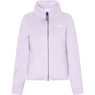 Schmuddelwedda Strickfleecejacke Damen Grauviolett Melange Violett S Schmuddelwedda Strickfleecejacke Damen Grauviolett Melange Violett S