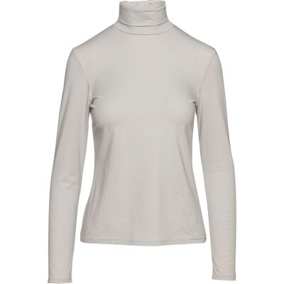 Conquista Grauer langärmeliger Pullover mit Polokragen Grau EU 38 / UK 10 Conquista Grauer langärmeliger Pullover mit Polokragen Grau EU 38 / UK 10