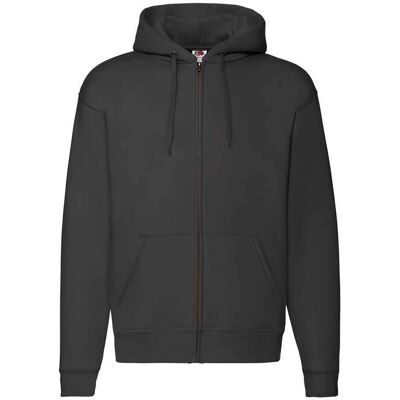 Fruit of the Loom Unisex Adult Premium Full Zip Hoodie (Schwarz) Schwarz XL Fruit of the Loom Unisex Adult Premium Full Zip Hoodie (Schwarz) Schwarz XL