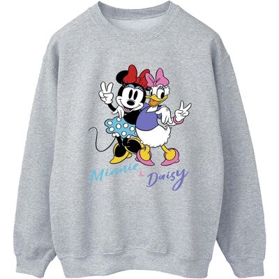 Disney Damen/Damen Minnie Mouse und Daisy Sweatshirt (Sport grau) Hellgrau XL Disney Damen/Damen Minnie Mouse und Daisy Sweatshirt (Sport grau) Hellgrau XL