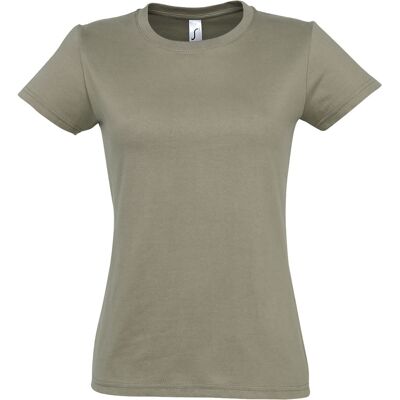 SOLS Imperial Damen T-Shirt, Kurzarm, Rundhalsausschnitt (Khaki) Khaki M SOLS Imperial Damen T-Shirt, Kurzarm, Rundhalsausschnitt (Khaki) Khaki M
