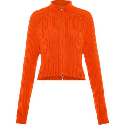 Mymo Strickjacke Damen orange Orange M/L Mymo Strickjacke Damen orange Orange M/L