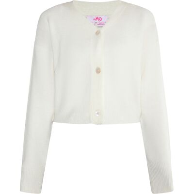 Mymo Strickcardigan Damen weiss Weiß XS Mymo Strickcardigan Damen weiss Weiß XS