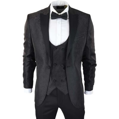 Truclothing Schwarzer Smoking Blazer Weste - Größe 46 Truclothing Schwarzer Smoking Blazer Weste - Größe 46