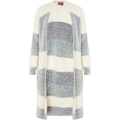 Mymo Strickjacke Damen Creme Mehrfarbig Creme S Mymo Strickjacke Damen Creme Mehrfarbig Creme S