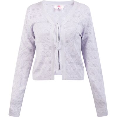Mymo Strickjacke Damen Flieger Lila S Mymo Strickjacke Damen Flieger Lila S