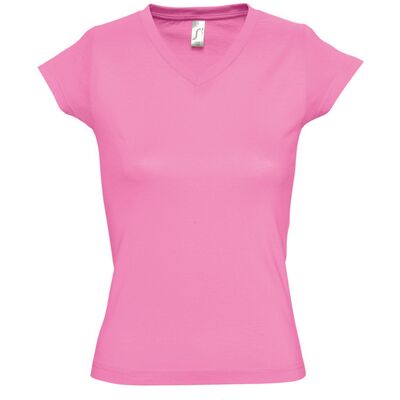 SOLs Damen/Damen Moon V-Ausschnitt T-Shirt mit kurzen Ärmeln (Orchid Pink) Rosa XL SOLs Damen/Damen Moon V-Ausschnitt T-Shirt mit kurzen Ärmeln (Orchid Pink) Rosa XL