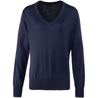 Premier - Sweatshirt V-Ausschnitt für Damen (Marineblau) Marine EU 44 / UK 16 Premier - Sweatshirt V-Ausschnitt für Damen (Marineblau) Marine EU 44 / UK 16