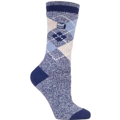 Heat Holders Damen Dünne Leichte Winter Thermosocken - Blau - Größe UK 4-8 Heat Holders Damen Dünne Leichte Winter Thermosocken - Blau - Größe UK 4-8