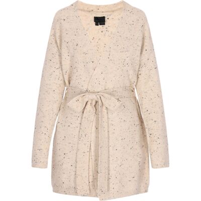 Dreimaster Cardigan Damen Wollweiss Cremefarben M/L Dreimaster Cardigan Damen Wollweiss Cremefarben M/L