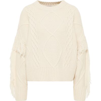 IZIA Pull en tricot gaya Weiß M/L IZIA Pull en tricot gaya Weiß M/L