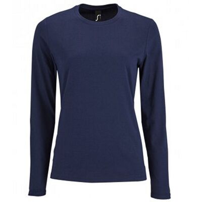 SOLS Damen T-Shirt Imperial, langärmlig (Marineblau) Marine S SOLS Damen T-Shirt Imperial, langärmlig (Marineblau) Marine S