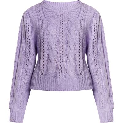 Mymo Strickpullover Damen violett Violett XS Mymo Strickpullover Damen violett Violett XS