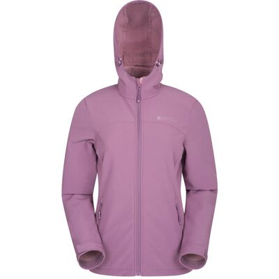 Mountain Warehouse Exodus Atmungsaktive Soft Shell Jacke - Dusky Purple - Größe 10 Mountain Warehouse Exodus Atmungsaktive Soft Shell Jacke - Dusky Purple - Größe 10