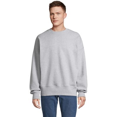 SOLS - "Authentic" Pullover Rundhalsausschnitt für Herren/Damen Unisex (Grau meliert) Grau 2XL SOLS - "Authentic" Pullover Rundhalsausschnitt für Herren/Damen Unisex (Grau meliert) Grau 2XL