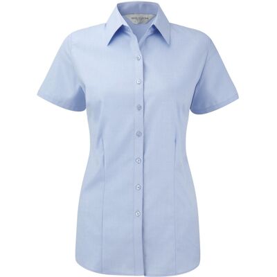 Russell Athletic Russell Collection - Hemd für Damen kurzärmlig (Hellblau) Blau XL Russell Athletic Russell Collection - Hemd für Damen kurzärmlig (Hellblau) Blau XL