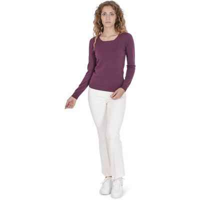 Crown Of Edinburgh Cashmere Pullover mit Karree-Ausschnitt Für Damen Coe 0024 Burgund Burgund EU 38 / UK 10 Crown Of Edinburgh Cashmere Pullover mit Karree-Ausschnitt Für Damen Coe 0024 Burgund Burgund EU 38 / UK 10