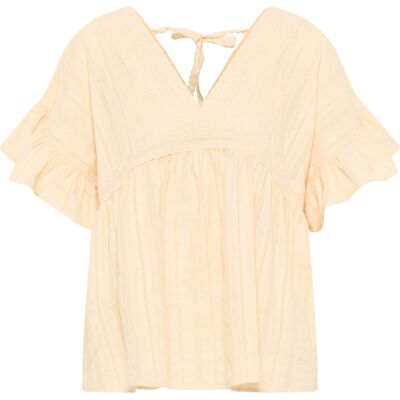 Dreimaster Tunika Damen Beige Creme Beige M Dreimaster Tunika Damen Beige Creme Beige M