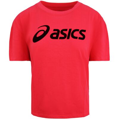 Asics Big Logo Pink T-Shirt - Training & Alltag Asics Big Logo Pink T-Shirt - Training & Alltag
