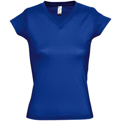 SOLS Moon Damen T-Shirt, Kurzarm, V-Ausschnitt (Königsblau) Blau XL SOLS Moon Damen T-Shirt, Kurzarm, V-Ausschnitt (Königsblau) Blau XL