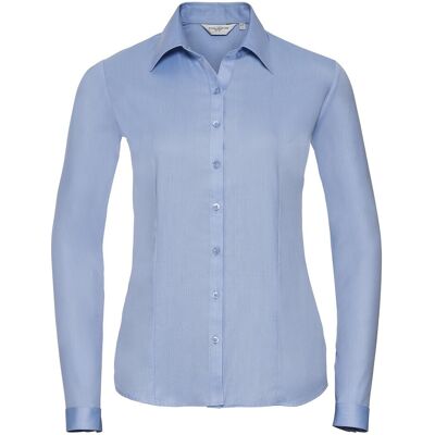 Russell Athletic Russell Collection - Hemd für Damen Langärmlig (Hellblau) Blau EU 44 / UK 16 Russell Athletic Russell Collection - Hemd für Damen Langärmlig (Hellblau) Blau EU 44 / UK 16