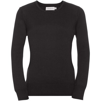 Russell Athletic Russell Collection Damen/Damen V-Ausschnitt gestrickt Pullover Sweatshirt (Charcoal Marl) Holzkohle 2XS Russell Athletic Russell Collection Damen/Damen V-Ausschnitt gestrickt Pullover Sweatshirt (Charcoal Marl) Holzkohle 2XS
