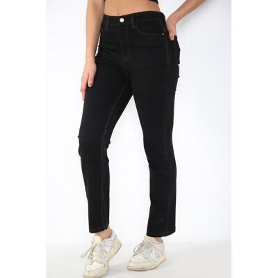 MYT Ladies Magic Shaping High Waisted Straight Leg Jeans in Schwarz Schwarz EU 38 lang / UK 10 lang MYT Ladies Magic Shaping High Waisted Straight Leg Jeans in Schwarz Schwarz EU 38 lang / UK 10 lang