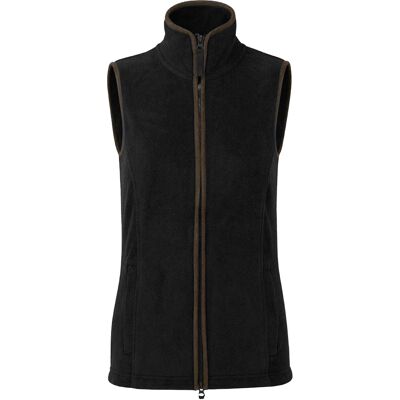Premier Womens/Ladies Artisan Fleece-Weste (Schwarz/Braun) Schwarz S Premier Womens/Ladies Artisan Fleece-Weste (Schwarz/Braun) Schwarz S