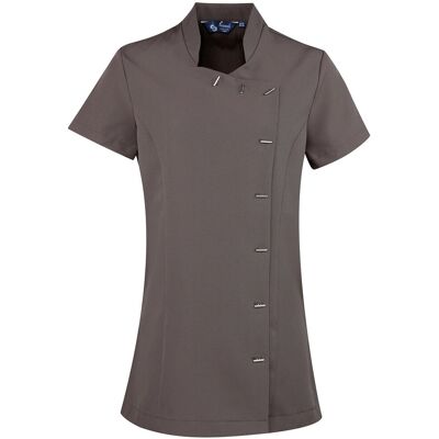 Premier - "Orchid" Tunika für Damen kurzärmlig (Dunkelgrau) Grau EU 34 / UK 6 Premier - "Orchid" Tunika für Damen kurzärmlig (Dunkelgrau) Grau EU 34 / UK 6