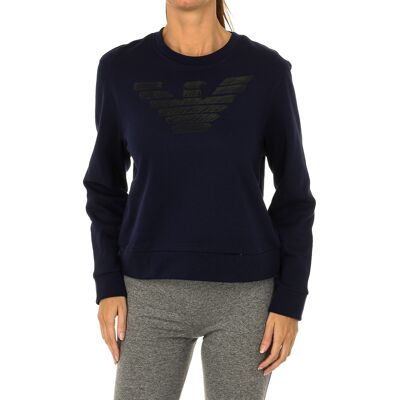 Armani Langärmeliger Damenpullover mit Rundhalsausschnitt 7V5M75-5J42Z Blau EU 44 / IT 48 Armani Langärmeliger Damenpullover mit Rundhalsausschnitt 7V5M75-5J42Z Blau EU 44 / IT 48