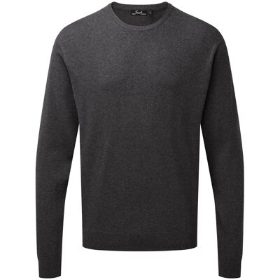 Premier Erwachsene Unisex-Pullover mit Rundhalsausschnitt aus reicher Baumwolle (Holzkohle) Holzkohle 2XS Premier Erwachsene Unisex-Pullover mit Rundhalsausschnitt aus reicher Baumwolle (Holzkohle) Holzkohle 2XS