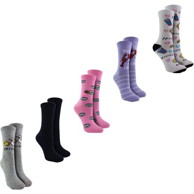 Friends 5 Paar Freunde Socken für Frauen Lustig Niedlich Kleid Neuheit Freundschaft Socken Freunde Geschenke - Freunde Mehrfarben EU 37 - 42 Friends 5 Paar Freunde Socken für Frauen Lustig Niedlich Kleid Neuheit Freundschaft Socken Freunde Geschenke - Freunde Mehrfarben EU 37 - 42