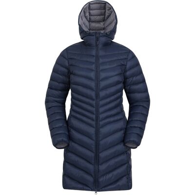 Mountain Warehouse Damen/Damen Florence Lange Gepolsterte Jacke (Navy) Marine EU 50 / UK 22 Mountain Warehouse Damen/Damen Florence Lange Gepolsterte Jacke (Navy) Marine EU 50 / UK 22