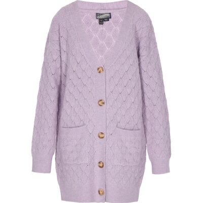 Dreimaster Cardigan Damen Lavendel melange Lila M/L Dreimaster Cardigan Damen Lavendel melange Lila M/L