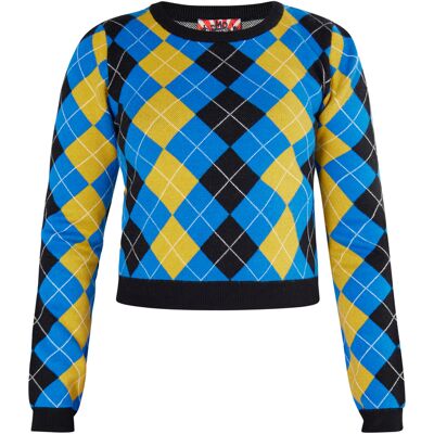 Mymo Strickpullover Damen Schwarz Blau Mehrfarbig Mehrfarben S Mymo Strickpullover Damen Schwarz Blau Mehrfarbig Mehrfarben S
