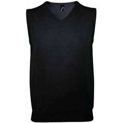 SOLS - "Gentlemen" Pullover-Weste für Herren/Damen Unisex Ärmellos (Schwarz) Schwarz 2XS SOLS - "Gentlemen" Pullover-Weste für Herren/Damen Unisex Ärmellos (Schwarz) Schwarz 2XS