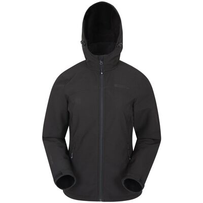 Mountain Warehouse Damen/Damen Exodus Atmungsaktive Soft Shell Jacke (Schwarz) Schwarz EU 44 / UK 16 Mountain Warehouse Damen/Damen Exodus Atmungsaktive Soft Shell Jacke (Schwarz) Schwarz EU 44 / UK 16