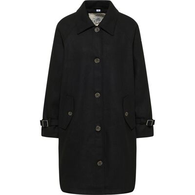 Dreimaster Übergangsmantel aus Wollgemisch Damen Schwarz Schwarz L Dreimaster Übergangsmantel aus Wollgemisch Damen Schwarz Schwarz L